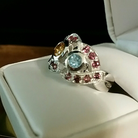 Jewelry - NWOT Solid 925 Sterling Silver Gemstone Ring